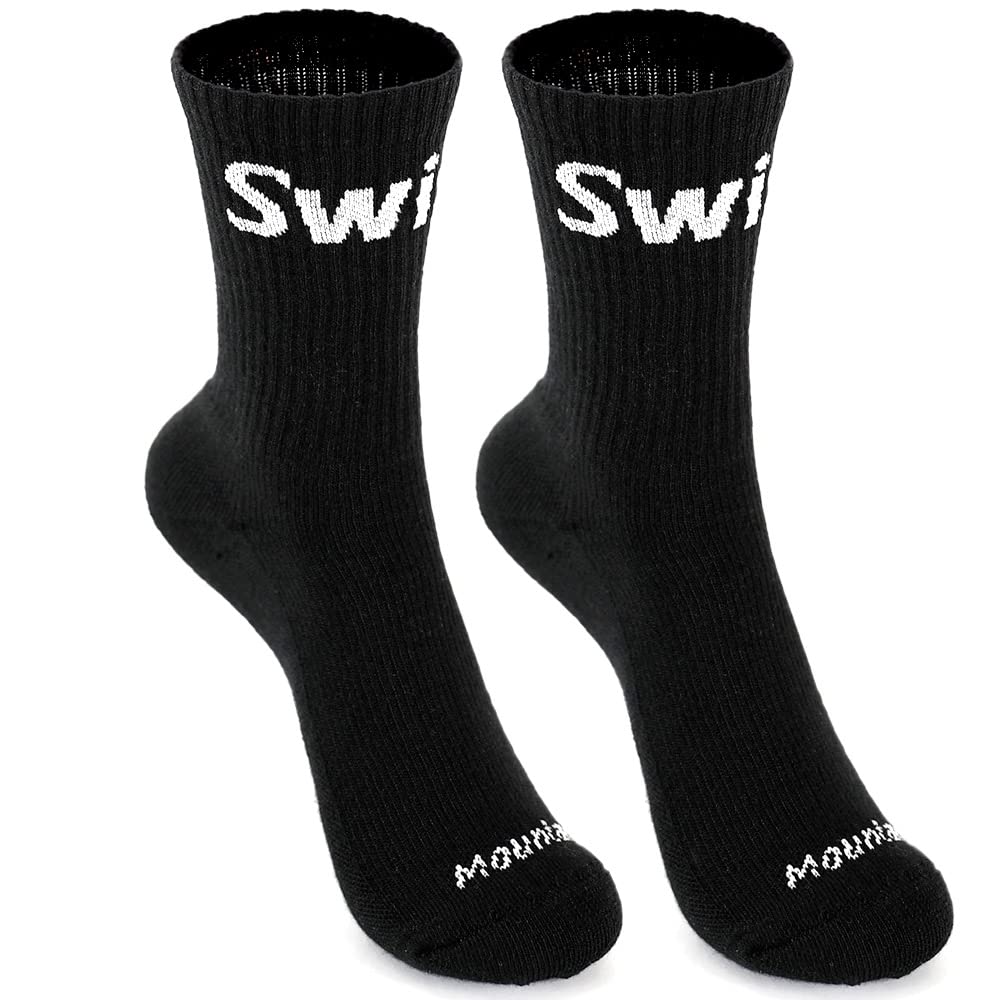 Premium Women's Swiss Mountain Hiking Socks - Merino Wool Tech Socks for Outdoor Adventures, Trekking & Cold Weather Comfort