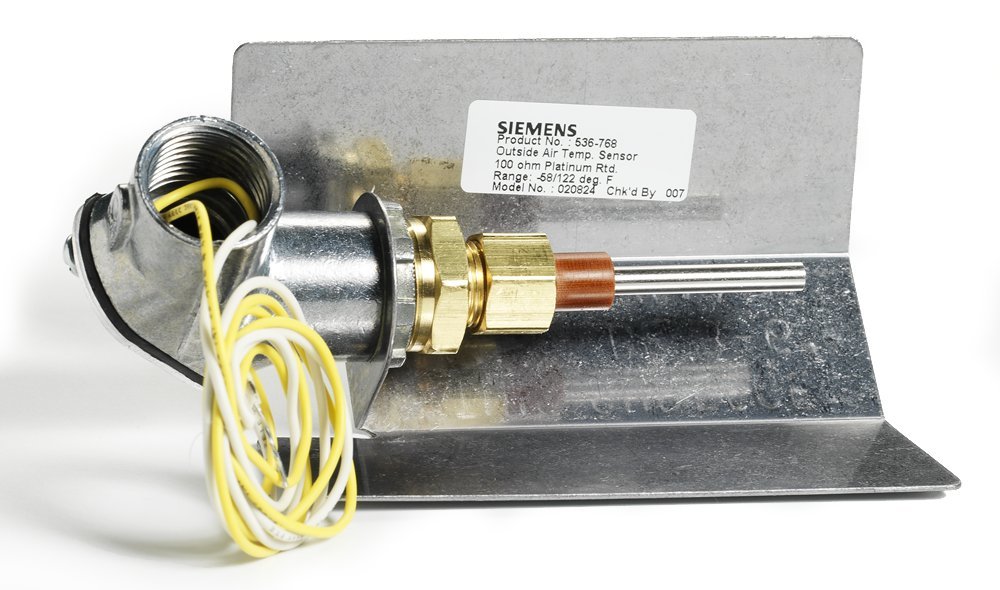 Siemens 536-768 Outside Air Temperature Sensor - Through The Wall, 4-20mA Output - HVAC & Building Automation System Monitoring