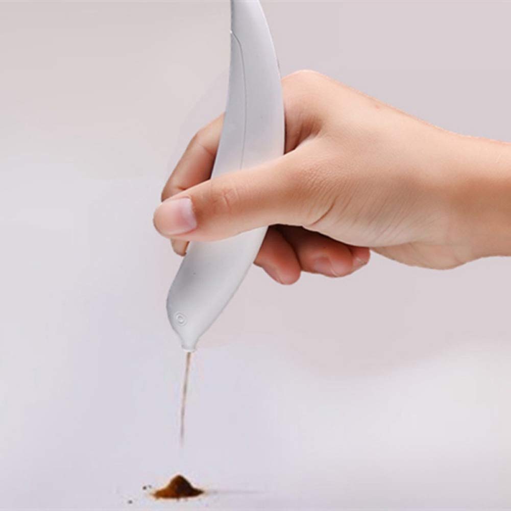 Electric Coffee Carving Pen for Cake Decoration - Professional Baking & Pastry Tool for Coffee Grounds & Cocoa Powder - Perfect for Barista Art, Dessert Garnishing & Home Baking