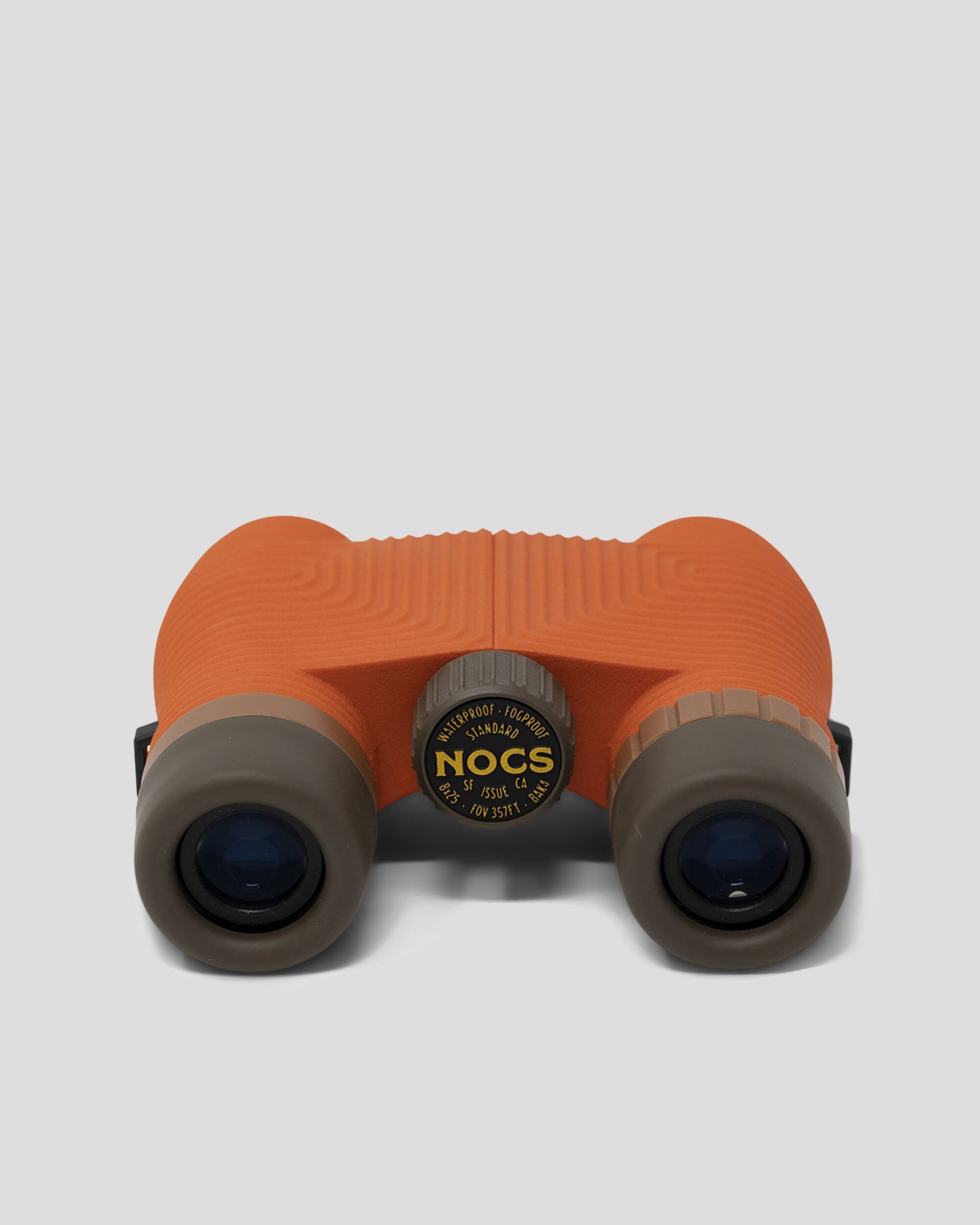NOCS Standard Issue 8x25 WP Binoculars 2.0 - Waterproof Compact Binoculars for Adults, Poppy Orange - Perfect for Hiking, Bird Watching, Concerts & Outdoor Adventures