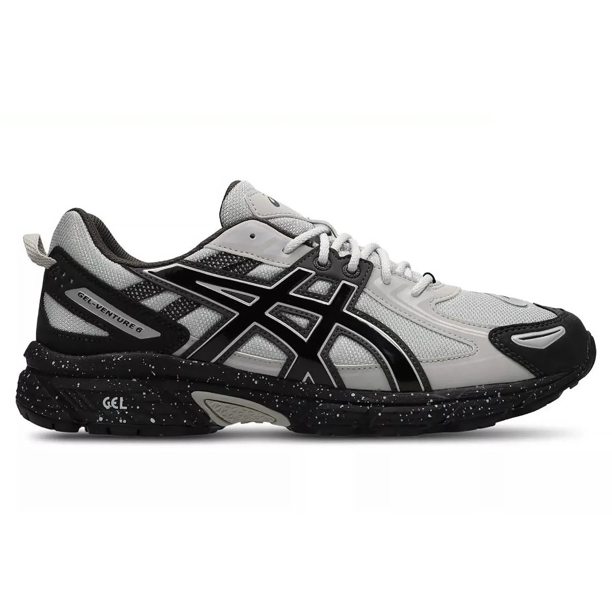 ASICS Gel Venture 6 Running Shoes for Men - Lightweight Trail Running Sneakers with GEL Cushioning (Glacier Grey/Black) - Perfect for Hiking, Jogging & Outdoor Activities