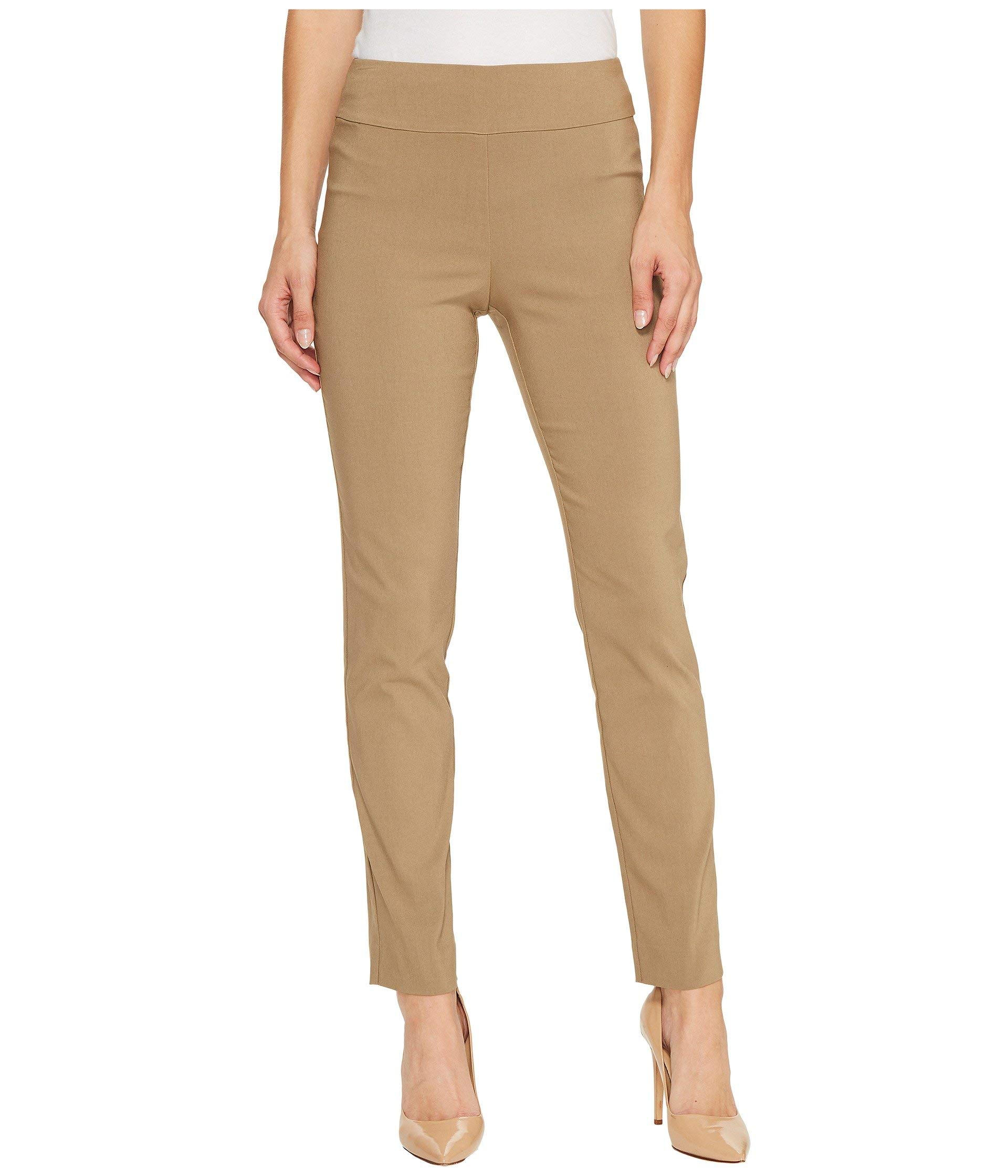 Krazy Larry Women's Stretchy Pull-On Ankle Pants - Comfortable Casual Work Pants for Office, Travel & Everyday Wear