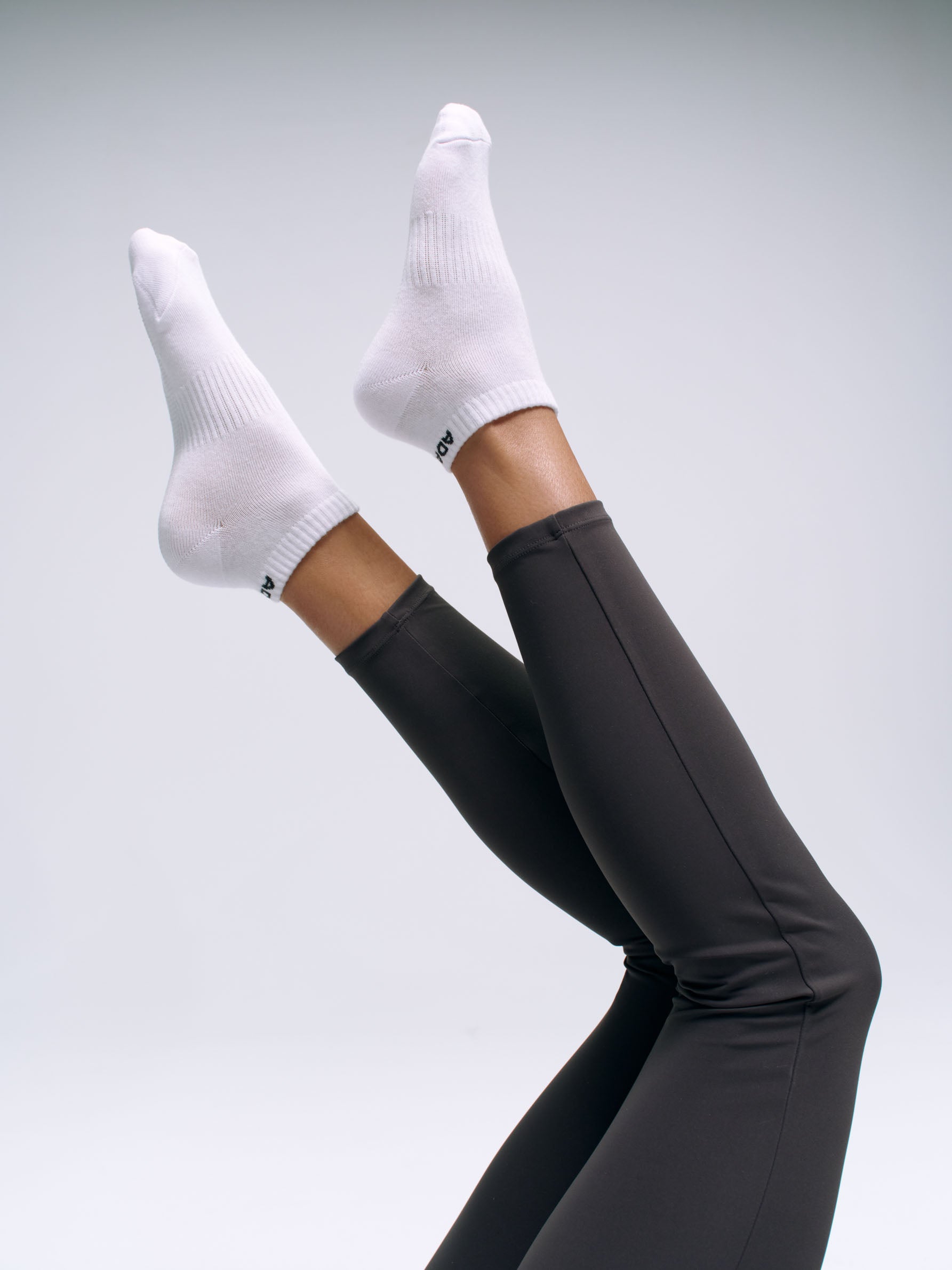 2 Pack Non-Slip Pilates Grip Socks for Women & Men - White & Graphite Grey - Yoga, Barre, Workout & Home Exercise Accessories