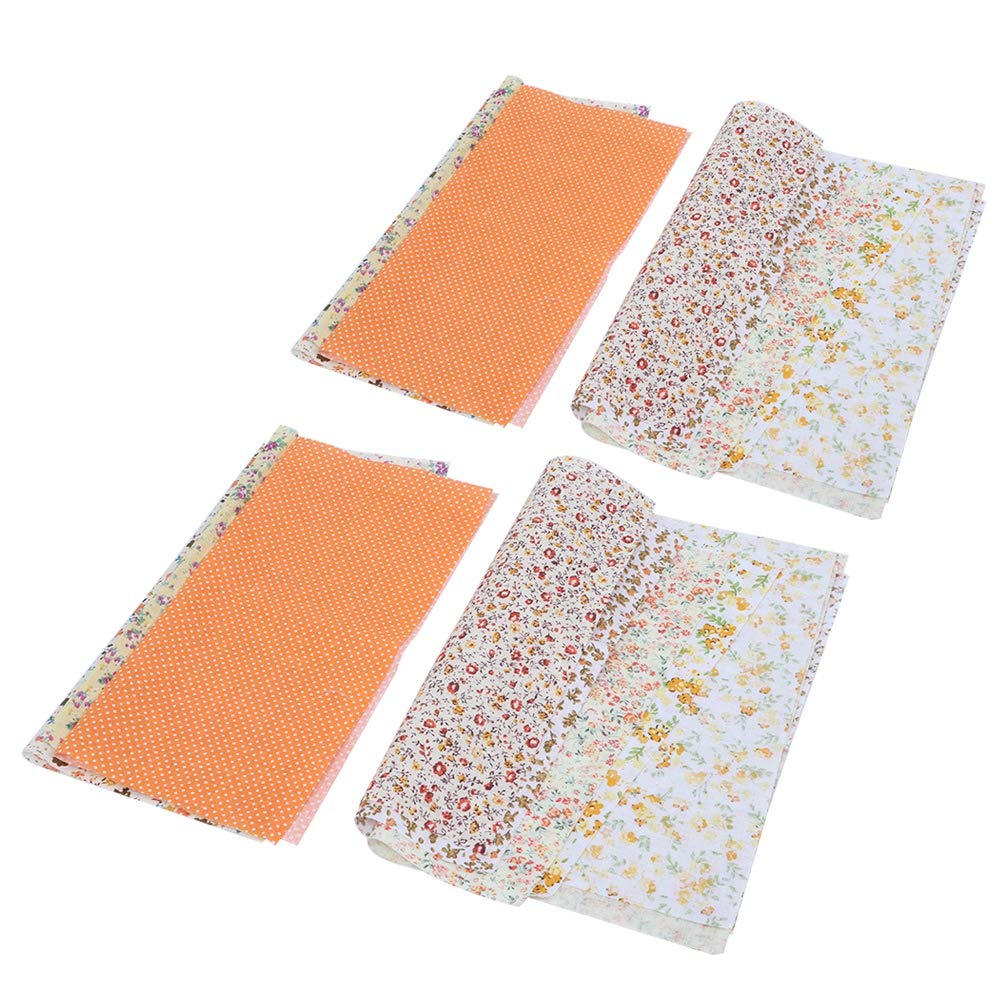 TOPINCN 2-Pack Printed Cotton Fabric DIY Sewing Cloth Bags - Perfect for Quilting, Needlework, Bedding, Curtains & Pillow Covers - High-Quality Craft Material for Home Decor & Sewing Projects