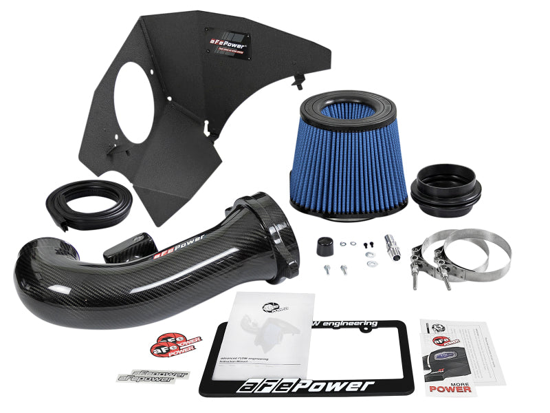 aFe 19-20 GM Trucks 5.3L/6.2L Track Series Carbon Fiber Cold Air Intake System with Pro 5R Filters - High Performance Air Intake for Silverado, Sierra & GMC Trucks - Off-Road & Street Racing Upgrade