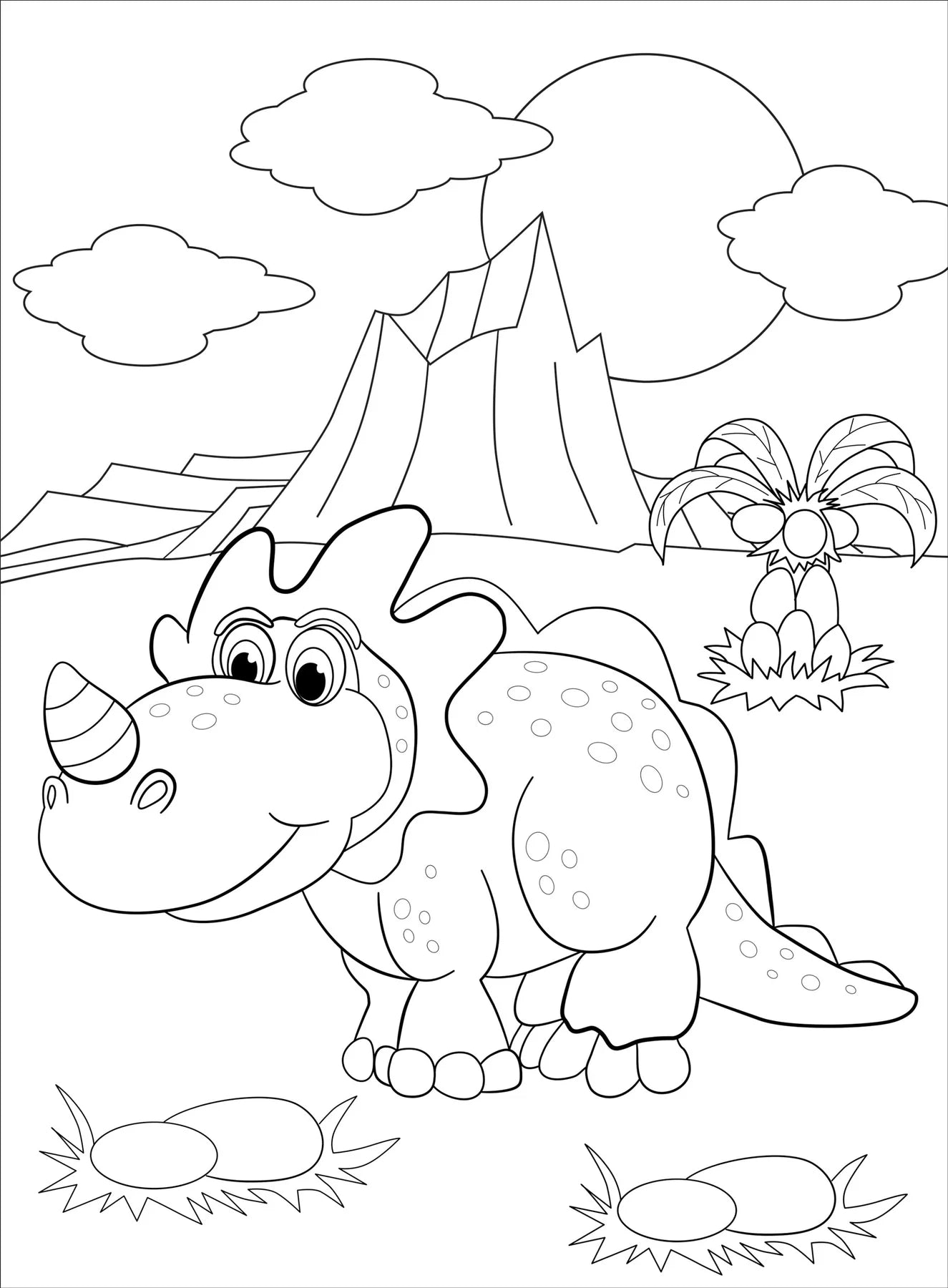 Dinosaurs Coloring Book for Kids - Fun & Educational Dinosaur Activity Book with 50+ Pages - Perfect for Home, School & Travel Activities