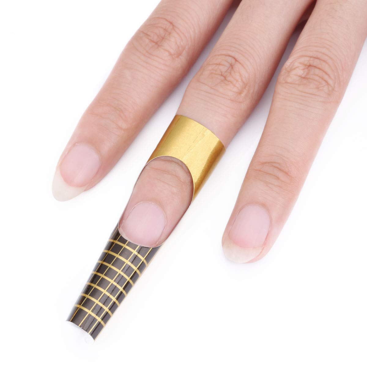 500 Pcs Nail Extension Forms for Acrylic & Polygel Nails - DIY Nail Art Guide Stickers & Paper Forms for Professional Salon & Home Manicure Use