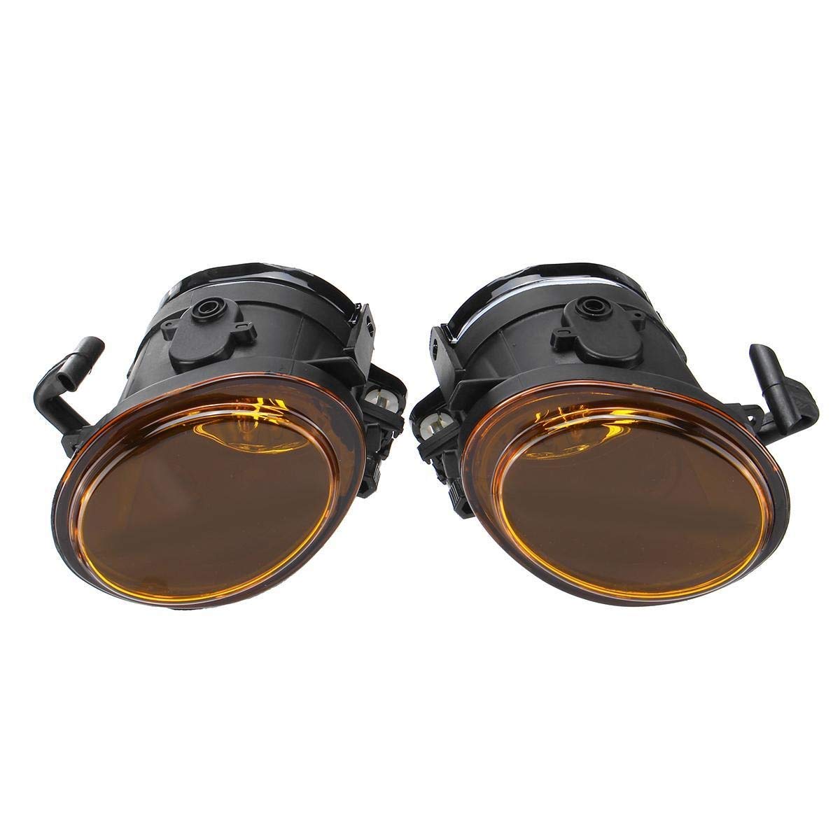 SHENYF 2PCS Yellow Car Front Fog Lights Replacement for BMW E46 M3 Mtech II & E39 M5 (2001-2006) - Durable Fog Lamps Compatible with Part Numbers 63177894017 & 63177894018 (Bulbs Not Included) - Perfect for Night Driving & Foggy Conditions