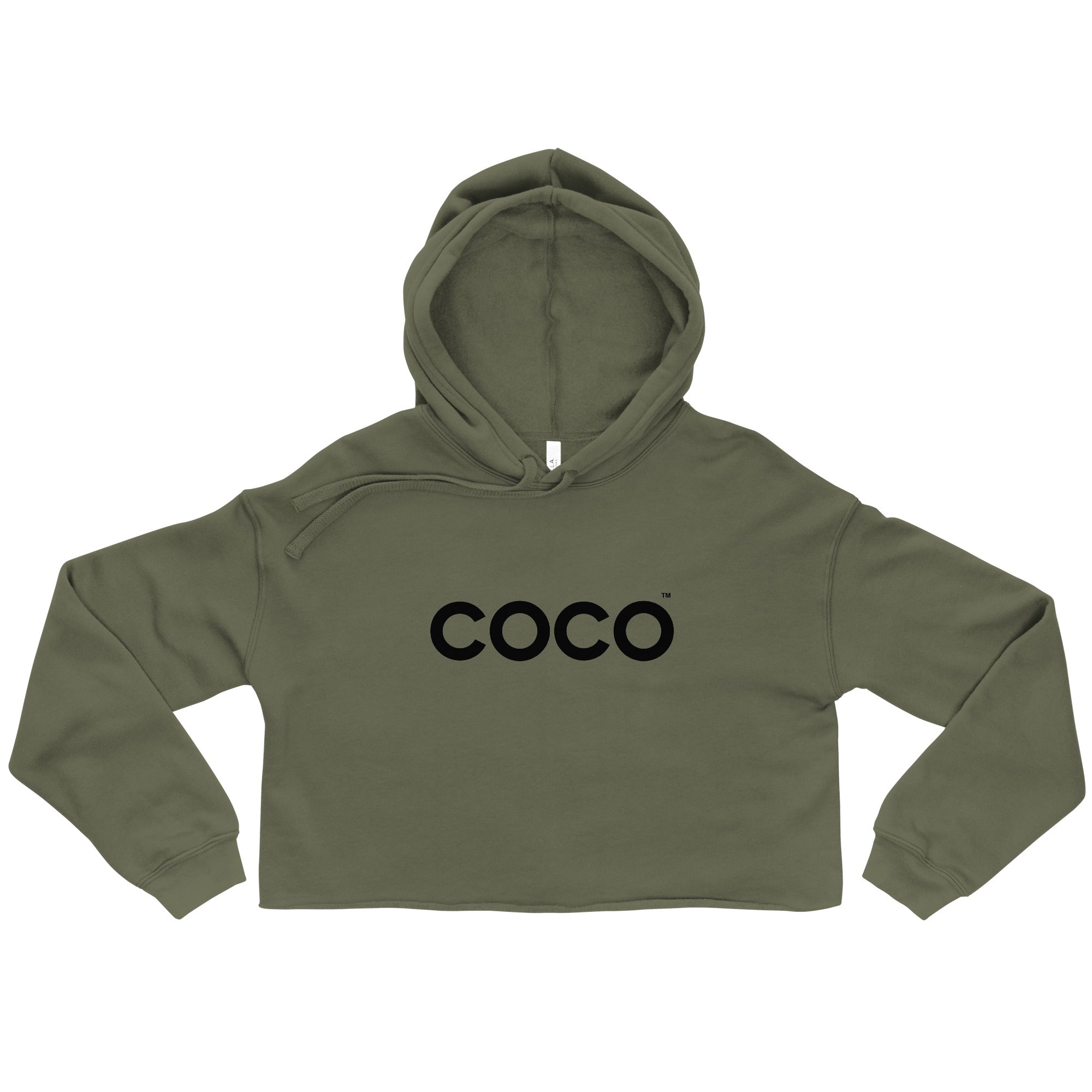 COCO Crop Hoodie for Women - Trendy Oversized Pullover Sweatshirt | Perfect for Casual Wear, Gym, and Street Style Fashion