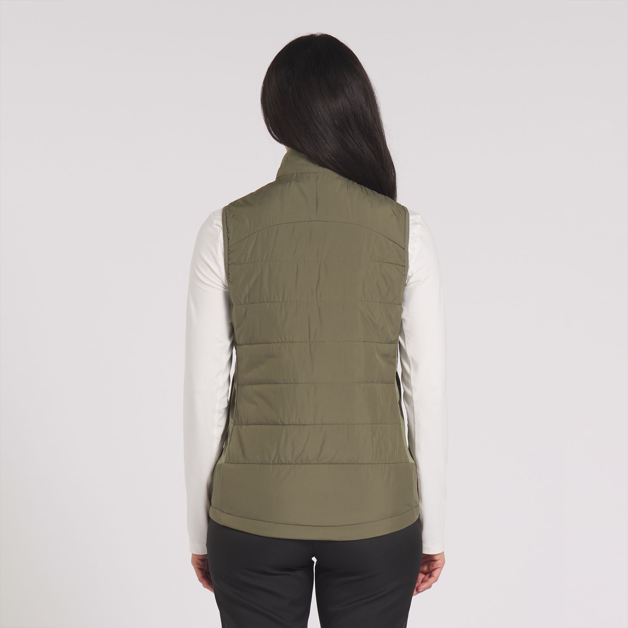 Women's Kyley Quilted Golf Vest - Lightweight Puffer Jacket for Golfing, Hiking & Outdoor Activities | Water-Resistant Winter Warm Coat