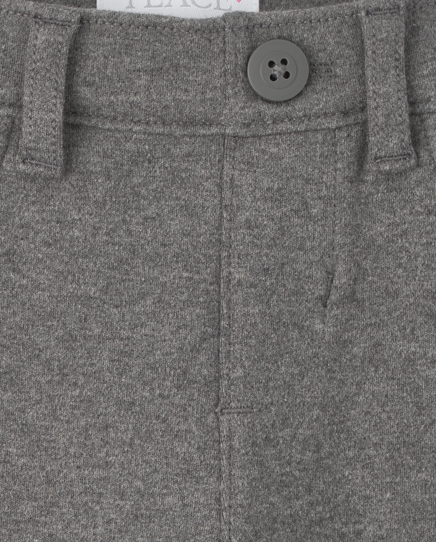 Girls' Ponte Knit Jeggings - Comfortable Pull-On Pants for Play & School