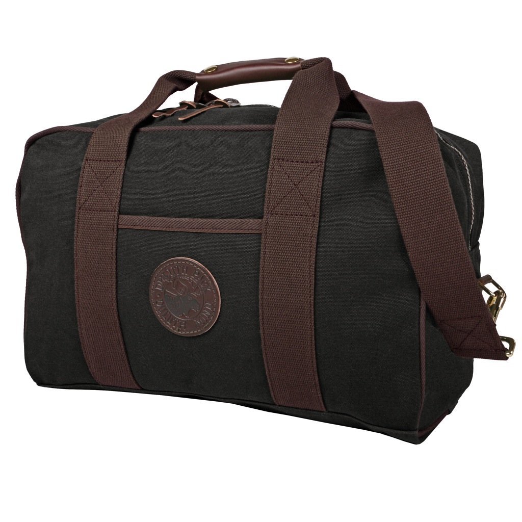 Duluth Pack Everyday Travel Gym Safari Duffle Bag - Small Black Carry-On for Gym, Sports & Travel | Perfect for Workouts, Weekend Trips & Outdoor Adventures
