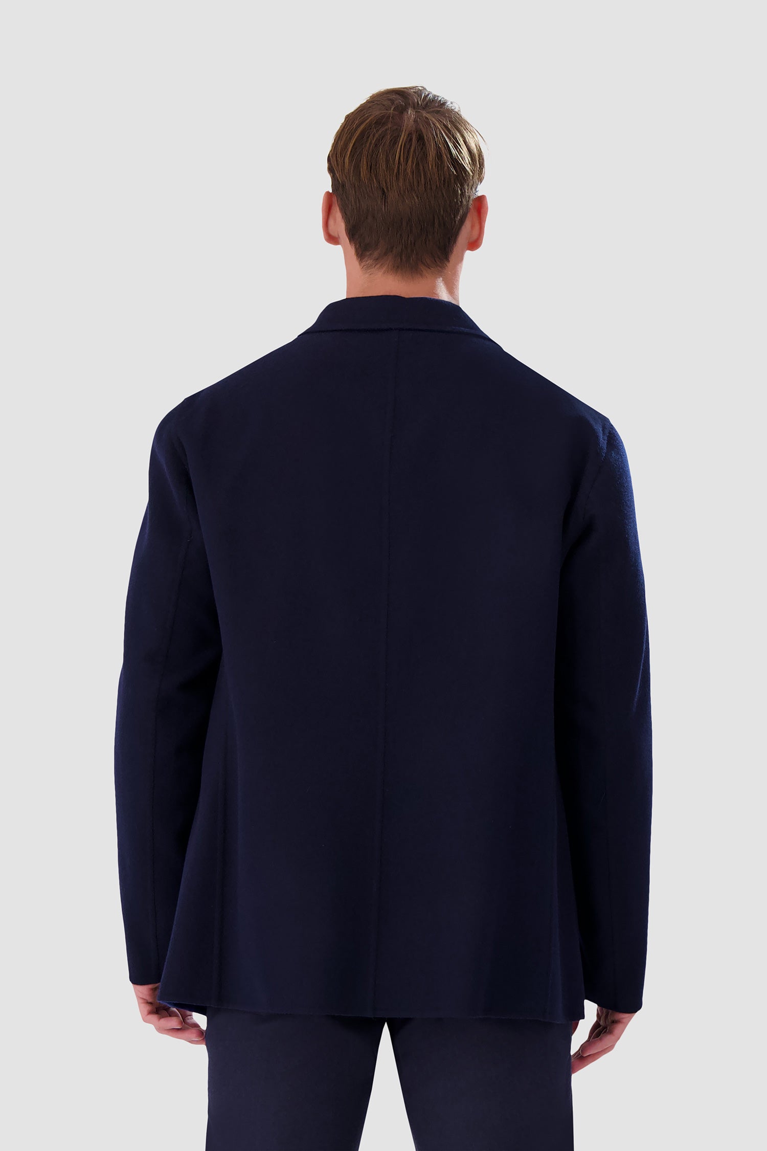 Zilli Navy Blue Unlined Blazer for Men - Slim Fit Lightweight Business Jacket - Perfect for Office Wear, Business Meetings & Formal Events