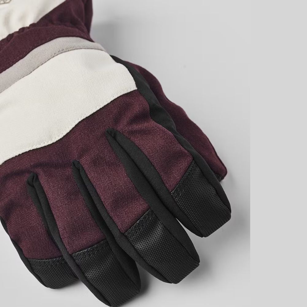 Hestra Atlas Gore-Tex Kids Ski Gloves - Waterproof & Warm Winter Gloves for Boys & Girls - Perfect for Skiing, Snowboarding & Outdoor Winter Activities (Bordeaux)