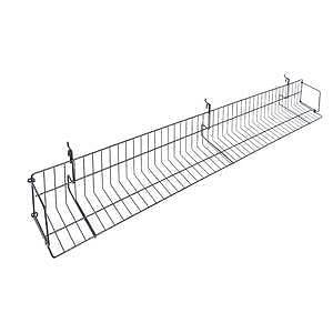 Black Wire Pegboard Shelves 48