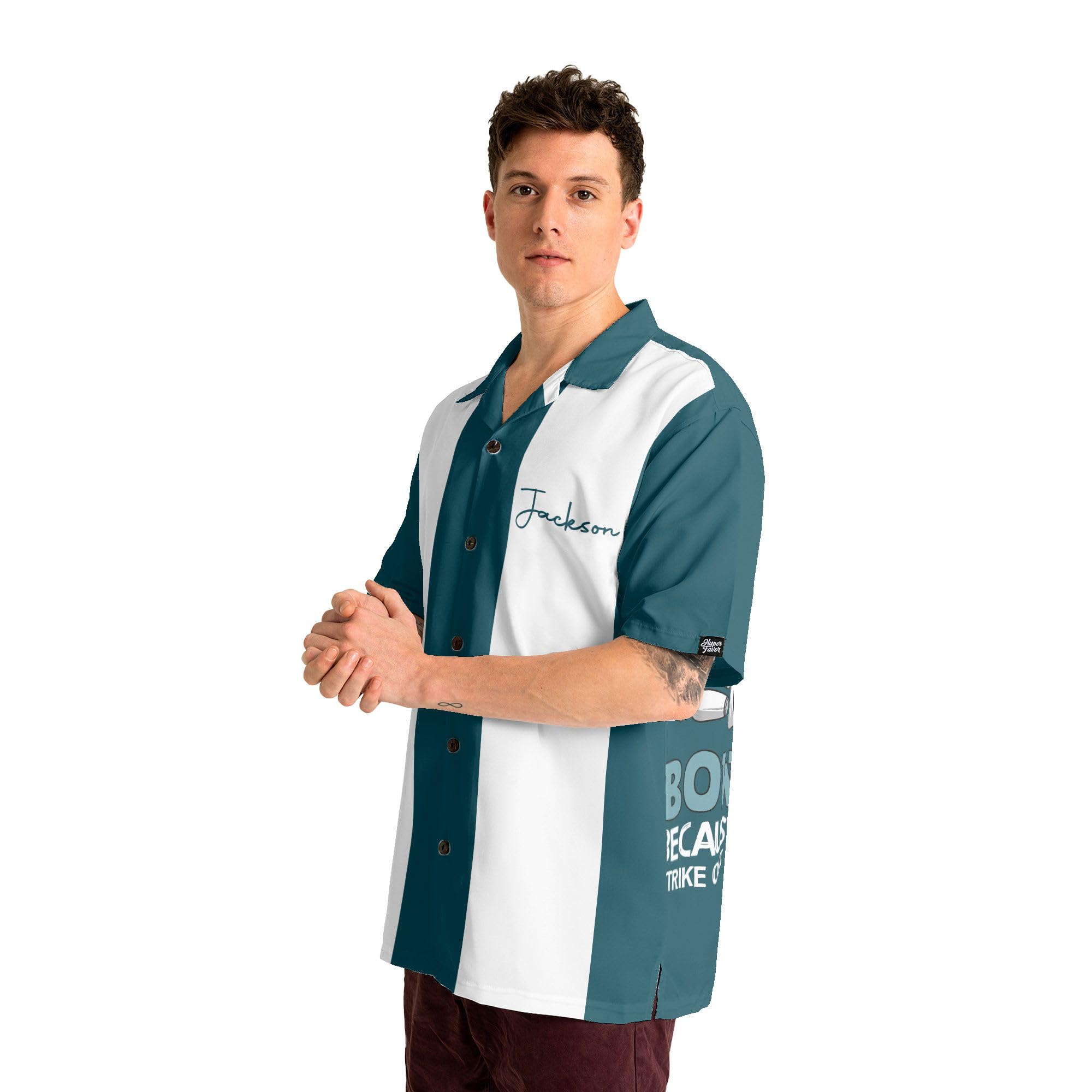 Custom Personalized Bowling Shirts with Names for Men & Women - Retro Hawaiian Style Bowling Team Shirts - Perfect for Bowling Leagues, Tournaments & Themed Parties