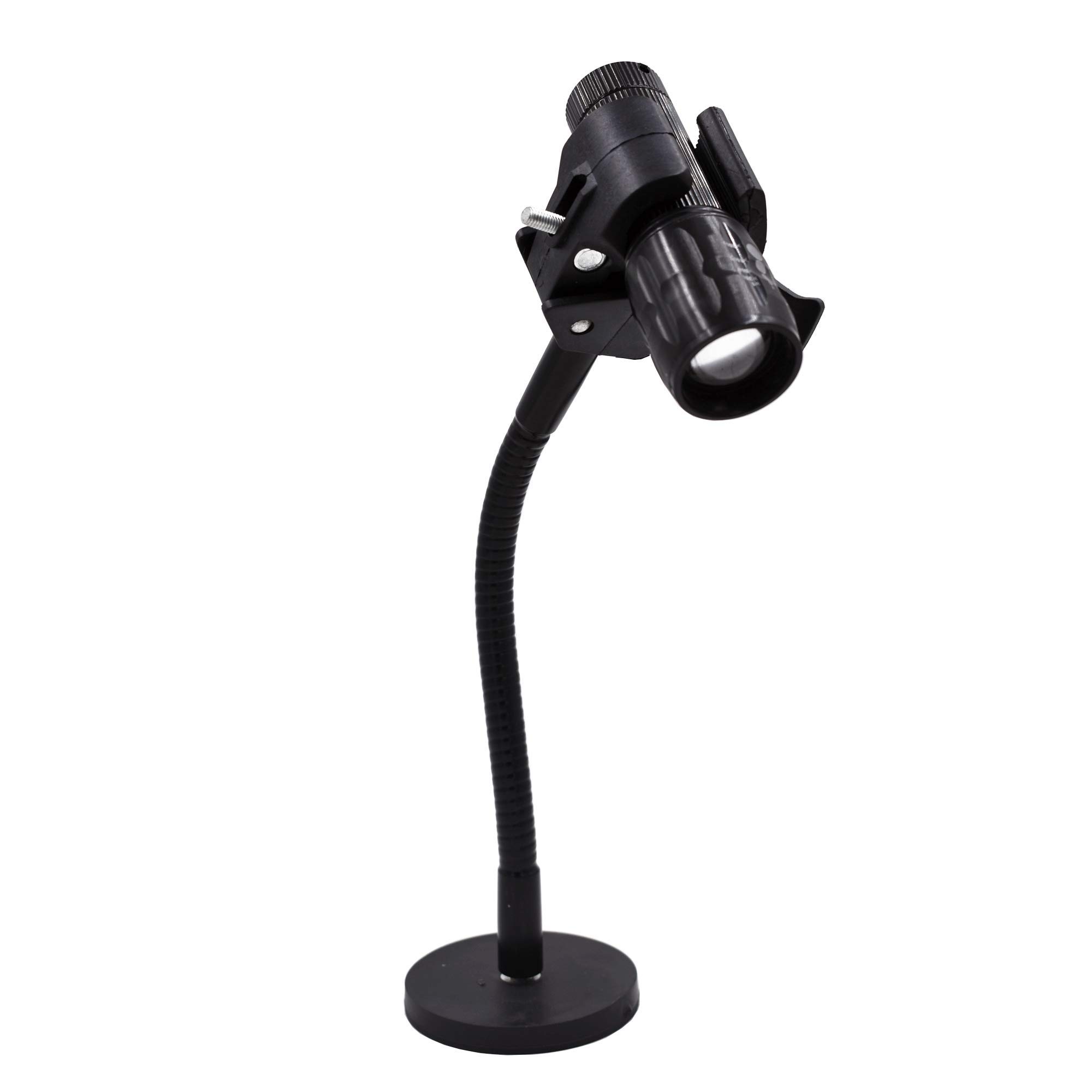 YYST Magnetic Base Flashlight Mount - Secure Hands-Free Light Holder for Workbenches, Camping, and Emergency Repairs