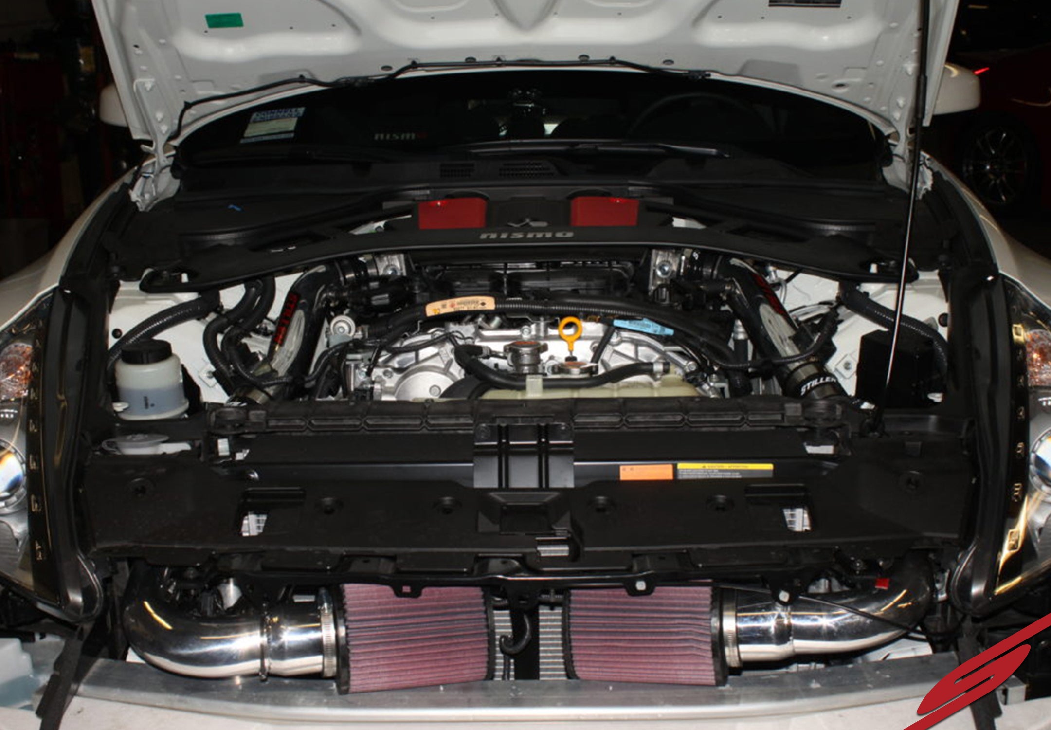 2009-2013 Infiniti G37 Sedan Performance Dual Ultra Long Tube Cold Air Intake Kit (Gen 3) [V36] with Oil Filter 402847 - Upgrade Engine Power & Fuel Efficiency for Street Racing & Daily Driving