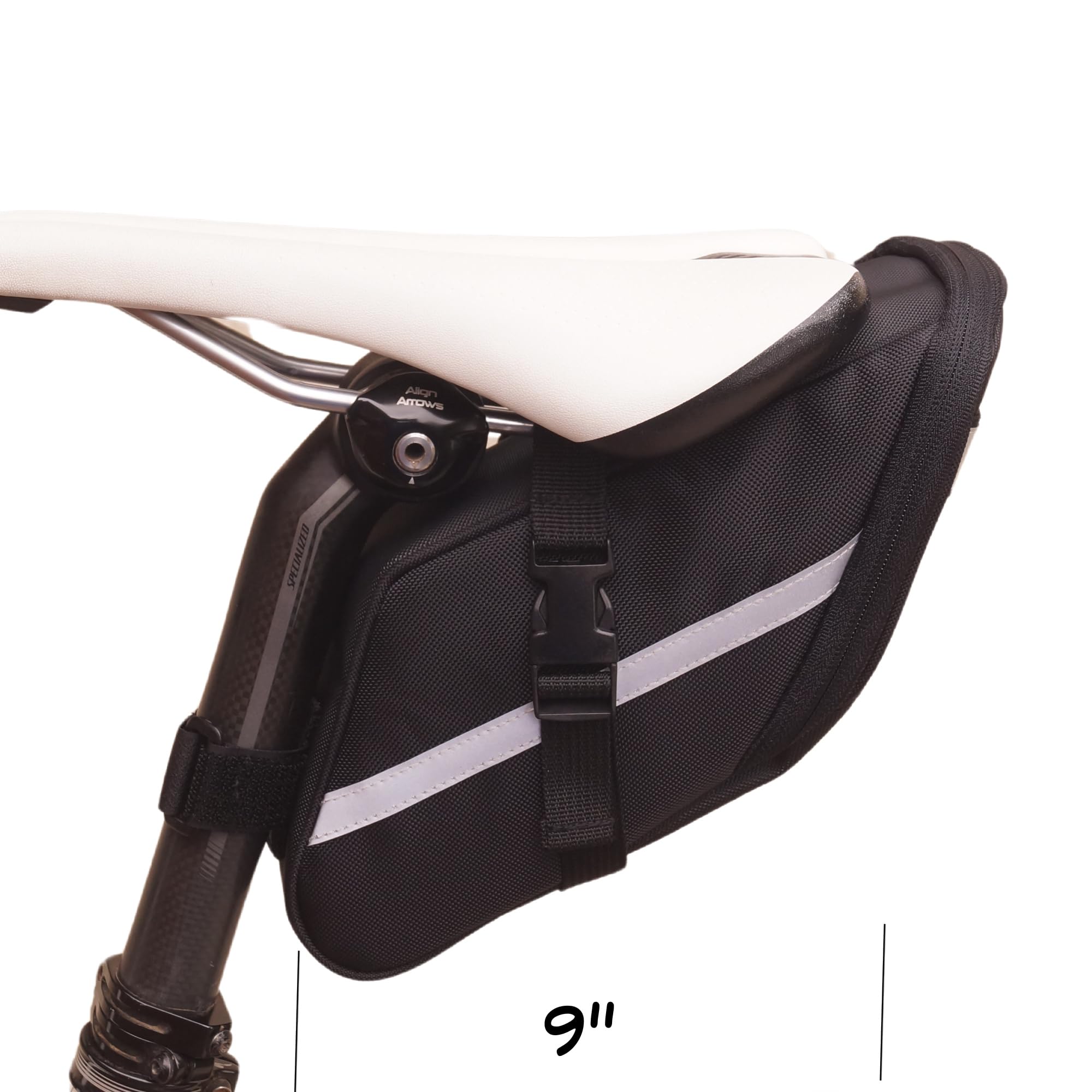 BiKase Momentum Bike Seat Bag - Waterproof Cycling Storage for Road & Mountain Bikes - Perfect for Commuting, Fitness Rides & Outdoor Adventures