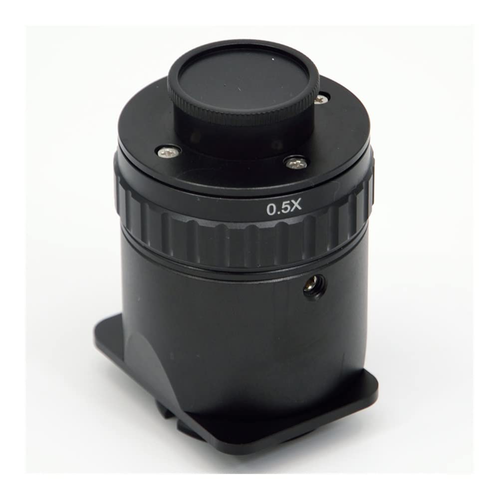 1/2X Adapter Lens 38mm C-Mount for Trinocular Stereo Microscope - Microscope Accessories Kit for Digital Camera & Microscope Slides Focusing | Perfect for Lab Research, Biology Studies & Scientific Photography