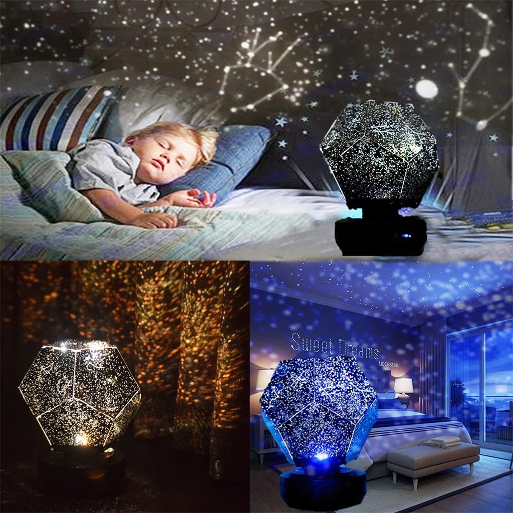Starry Sky Projector Lamp - LED Night Light with Remote Control for Kids & Adults, Perfect for Bedroom, Nursery, Party Decor & Relaxation