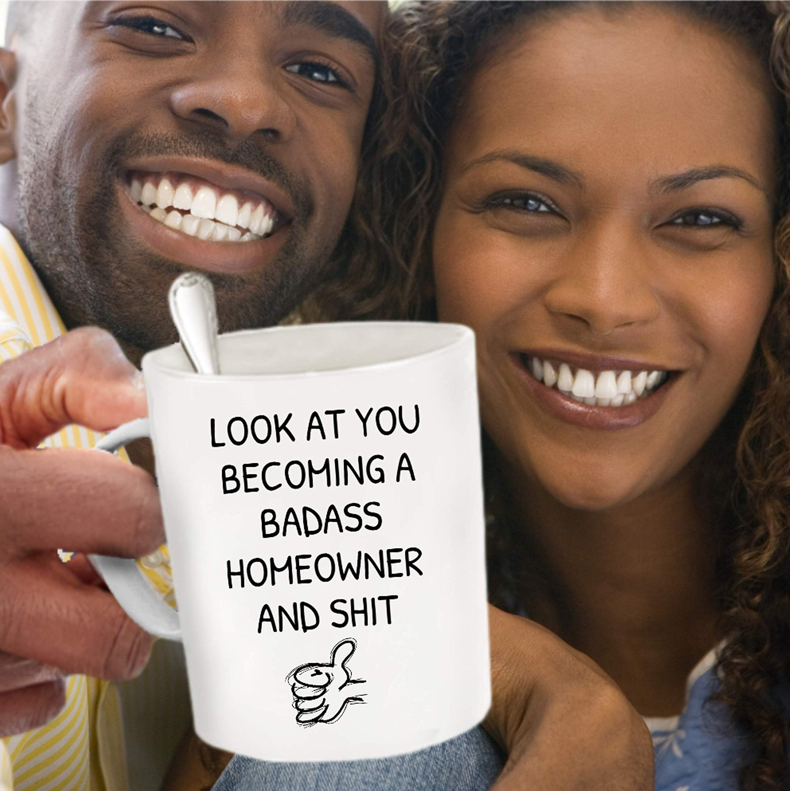 15 oz White New Homeowner Coffee Mug - Funny Housewarming Gift for Couples, Men & Women - Perfect for Coffee, Tea & Office Use