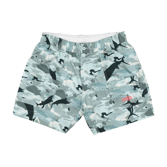 AFTCO TOFS Camo Fishing Shorts - Quick-Dry, Lightweight & Durable for Outdoor Adventures, Hiking, and Water Sports