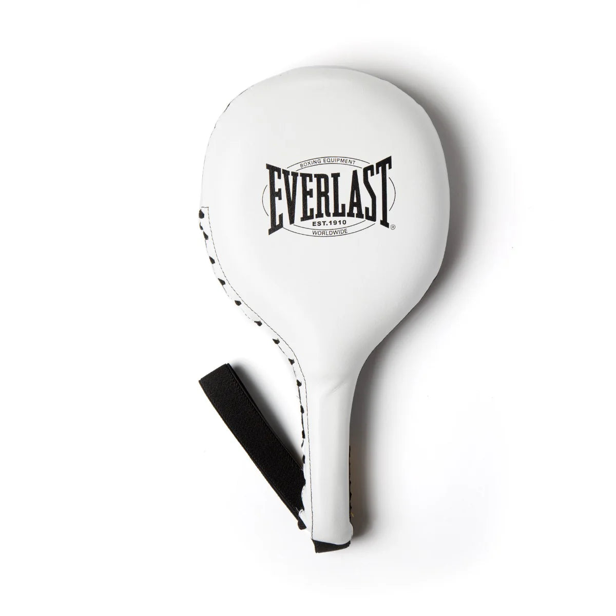 EVERLAST PADDLES LEATHER 1910 STRIKING BLACK/WHITE - Premium Boxing Training Gear for Home Gym & Martial Arts Practice