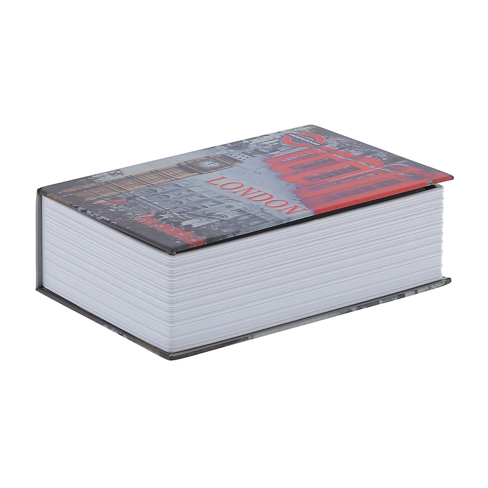 Portable Diversion Book Safe Box with Combination Lock - Money Hiding Storage Box for Cash, Jewelry & Valuables - Discreet Home, Office & Travel Security Solution