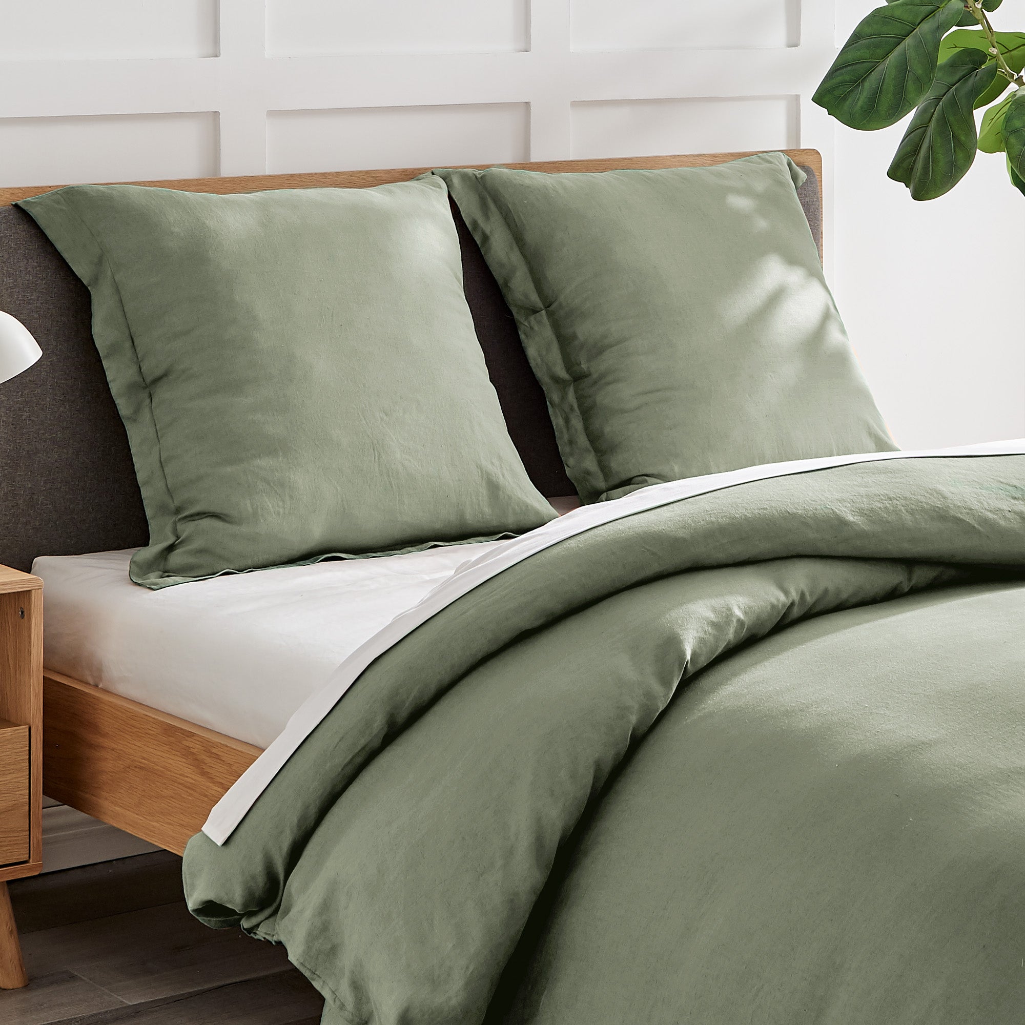 Premium Washed Linen Sham - Soft & Breathable Pillow Cover for Bedroom Decor - Perfect for Master Bedroom, Guest Room & Cozy Home Styling