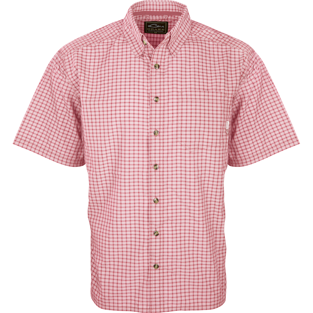 Featherlite Check Short Sleeve Shirt for Men - Lightweight Breathable Casual Button Down Shirt - Perfect for Summer, Office & Outdoor Activities