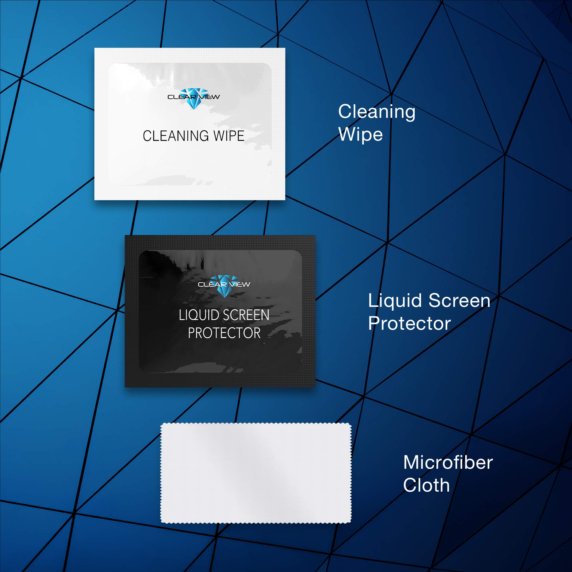 ClearView Liquid Glass Screen Protector for Smartphones, Tablets & Watches - 6 Devices Protection for Daily Use
