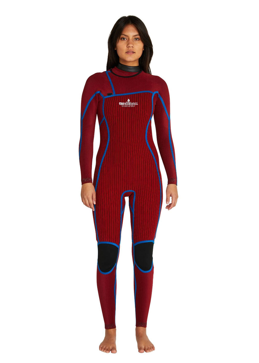 O'Neill Women's Hyperfreak Fire 4/3mm Chest Zip Steamer Wetsuit - Premium Surfing & Diving Full Wetsuit for Cold Water Adventures