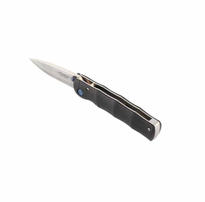 Mcusta Shinra Emotion Take VG-10 Core Damascus Steel Folding Knife with Black Pakkawood Handle - 3.75