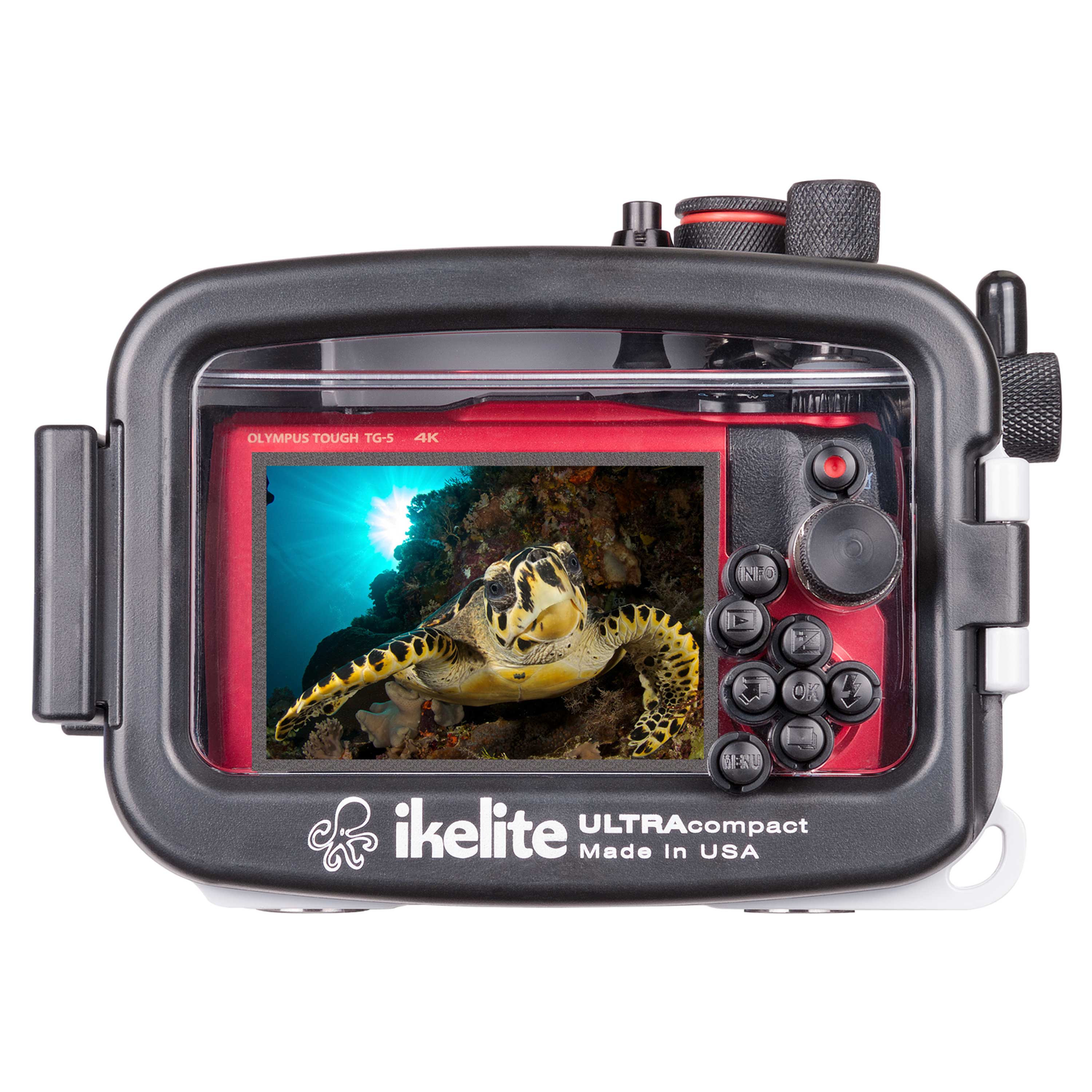 Ikelite Waterproof Underwater Housing for Olympus Tough TG-5 Camera - Scuba Diving, Snorkeling & Marine Photography Kit