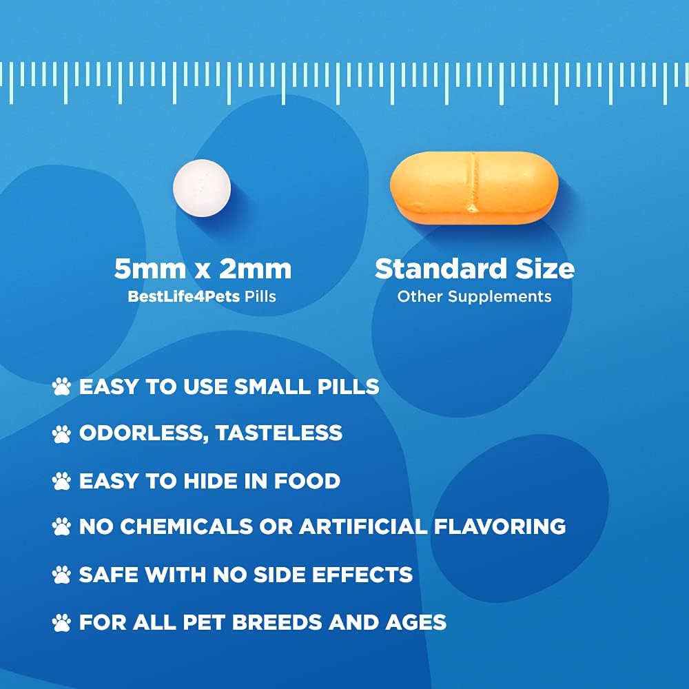 Premium Natural Dog Hip & Joint Supplement - Extra Strength Arthritis Pain Relief for Dogs with Mobility Issues, Hip Dysplasia & ACL Tears | 180 Tiny Chewable Pills for Senior Dogs & Active Pets | Supports Joint Health & Reduces Inflammation