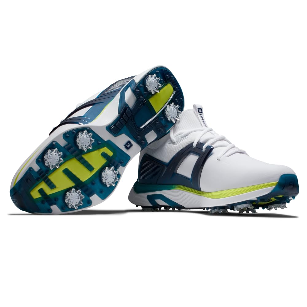 FootJoy Men's Hyperflex Golf Shoes - Lightweight, Waterproof & Comfortable Spiked Golf Shoes for Men | Perfect for Walking the Course & All-Day Play