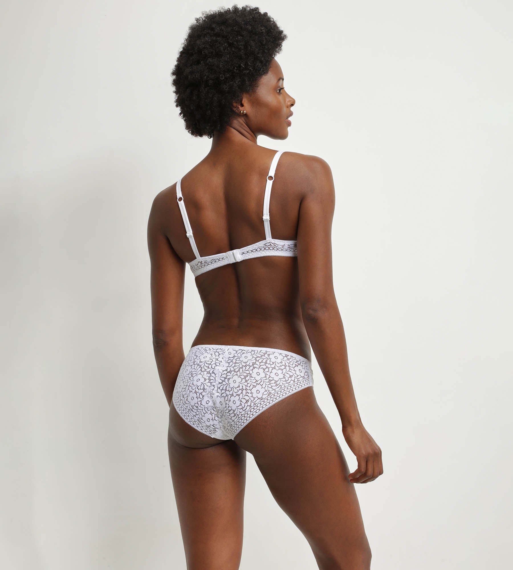 Lace Floral Recycled Underwire Bra - White Dim Sublime | Comfortable & Supportive for Everyday Wear & Special Occasions