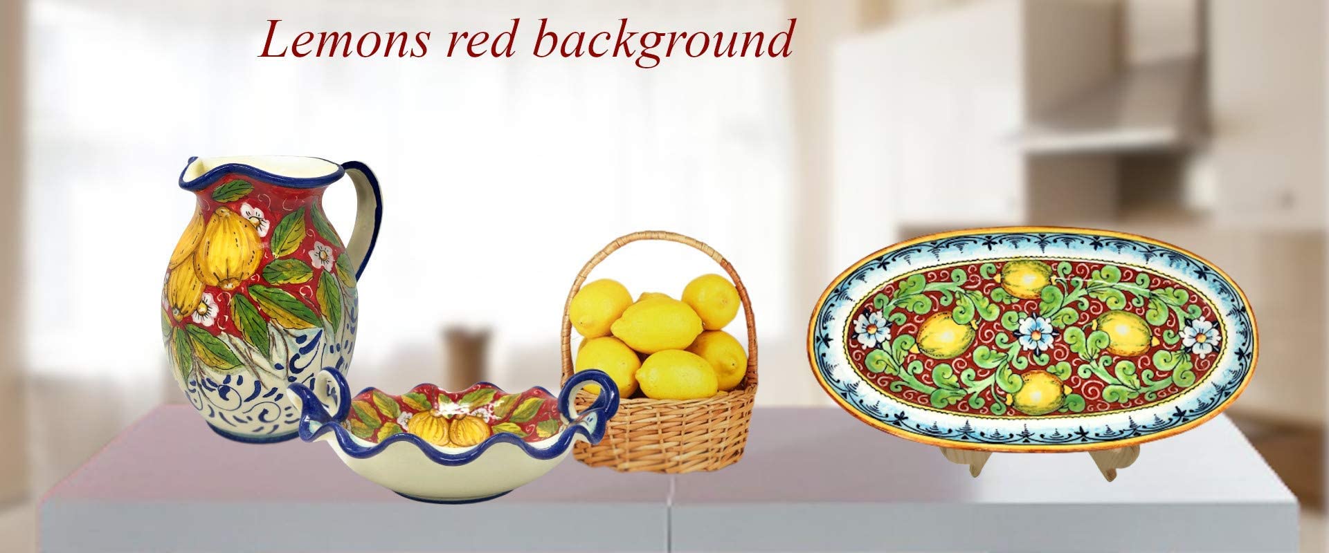Italian Ceramic Trivet Hand Painted with Lemons - CERAMICHE PARRINI Tuscan Kitchenware, Pottery Tile for Hot Dishes & Table Decor - Made in Italy | Perfect for Dining Tables, Kitchen Countertops & Gift Giving