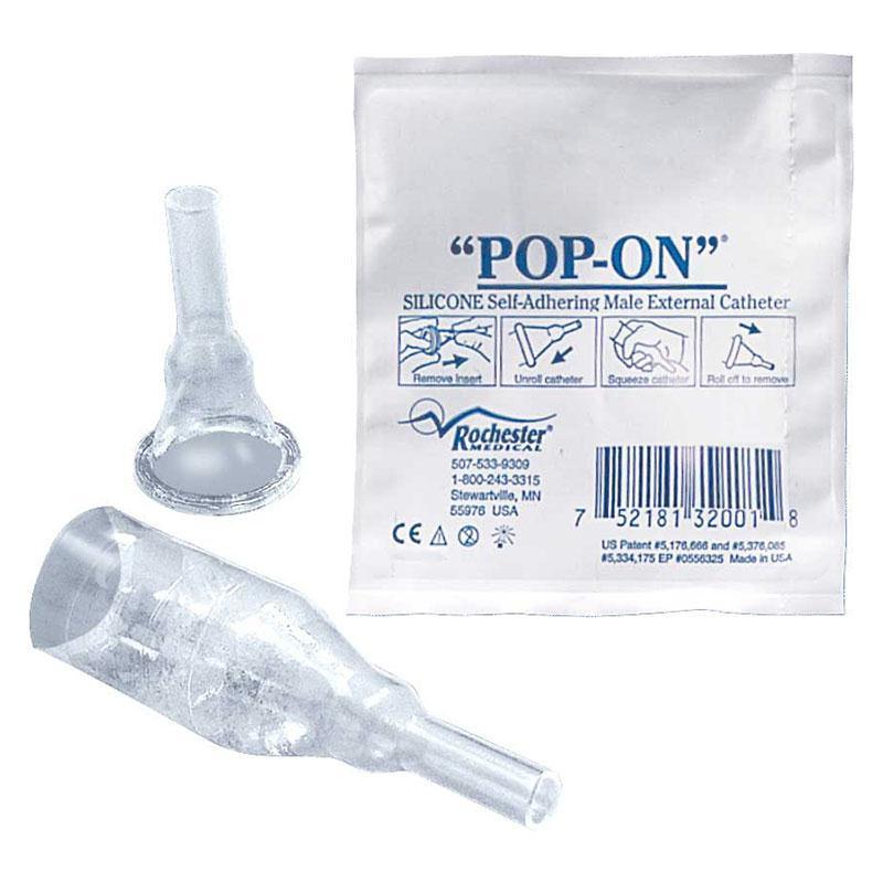Bard Pop On Self Adhering Male External Catheter - X Large 41mm | Secure & Comfortable Urinary Incontinence Solution for Men | Ideal for Home Care, Travel & Post-Surgery Use