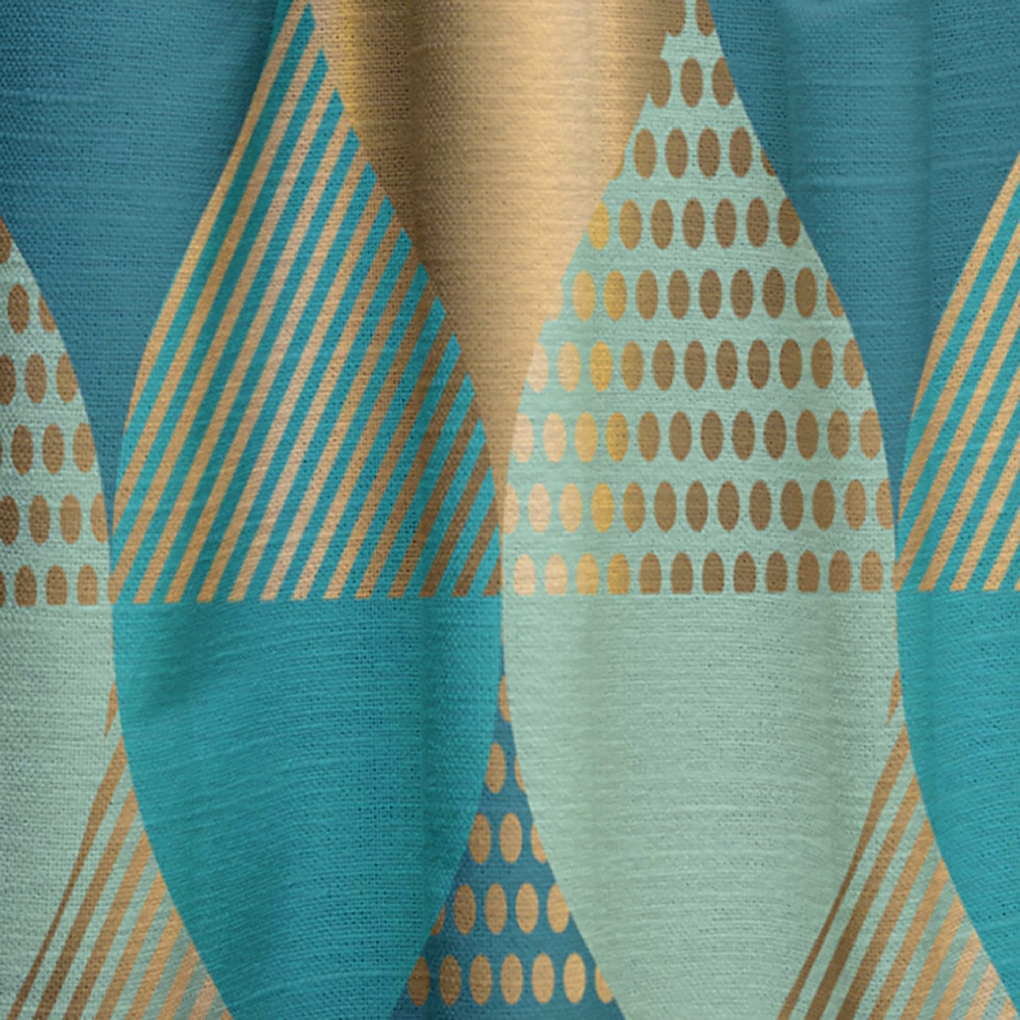 DesignQ Luxury Retro Drops II Thermal Insulated Curtains - Single Panel 52x95 Inch - Elegant Window Treatments for Bedroom & Living Room | Perfect for Home Decor, Light Blocking & Energy Saving