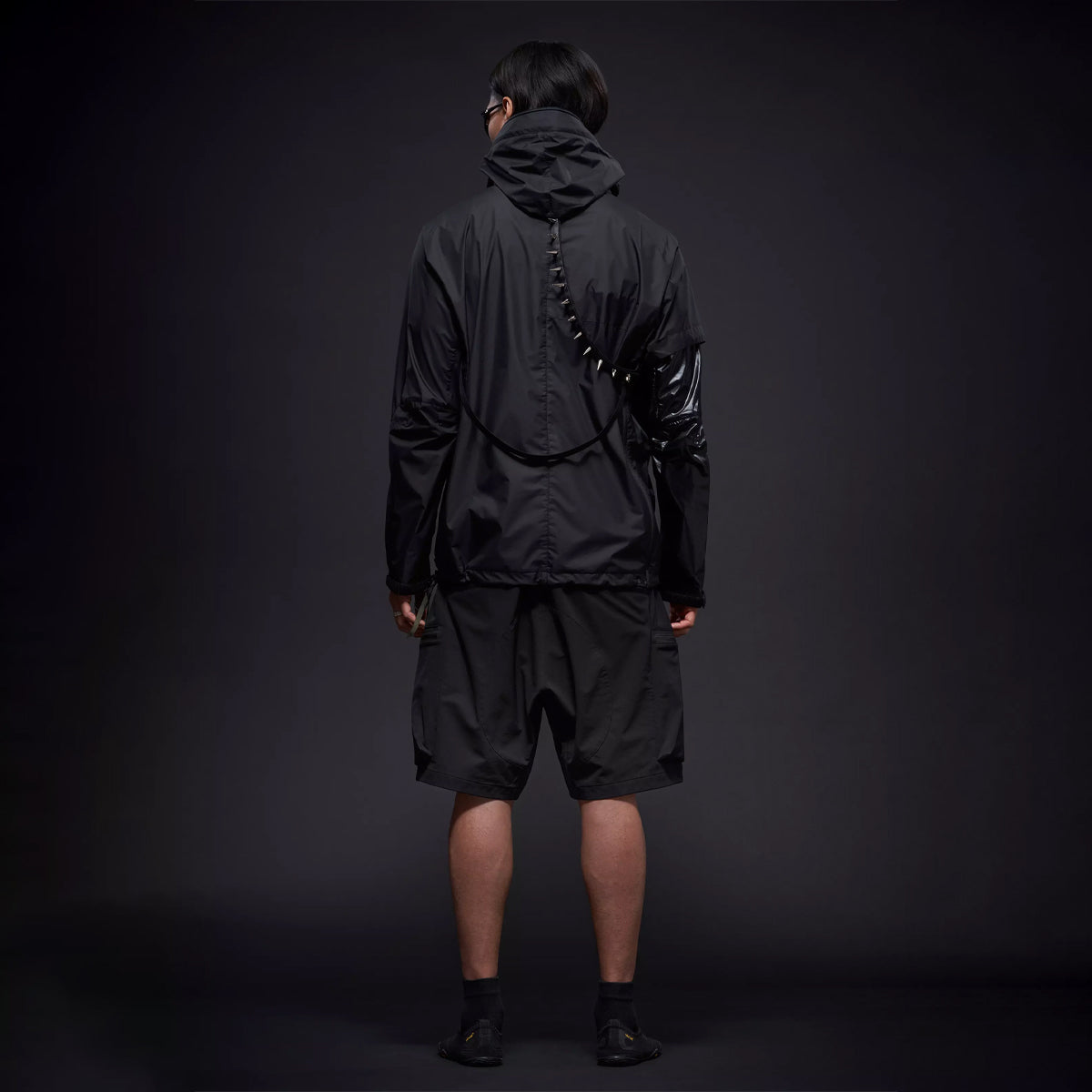 Acronym J36 WS Black Jacket - Stylish Waterproof Windbreaker for Urban Commuting & Outdoor Adventures