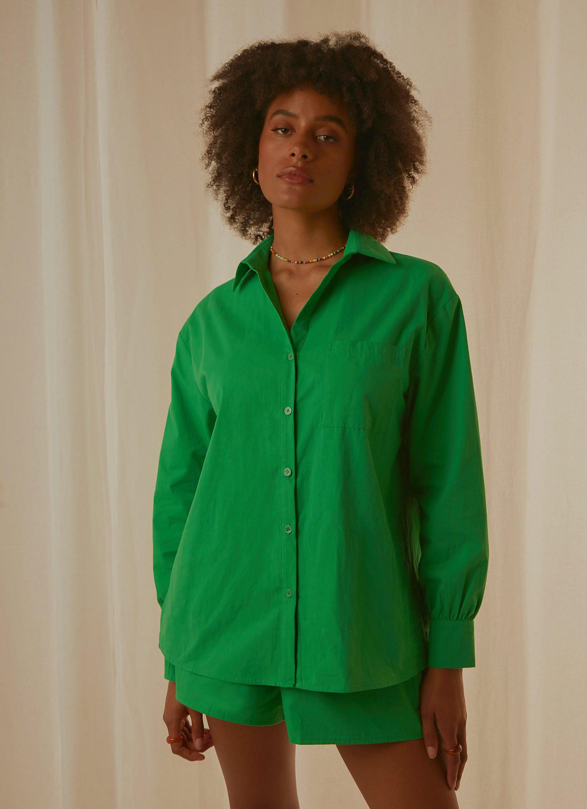 Daydreams Shirt for Women - Soft Jade Green Cotton T-Shirt - Casual Comfort Wear for Everyday Outfits & Lounge