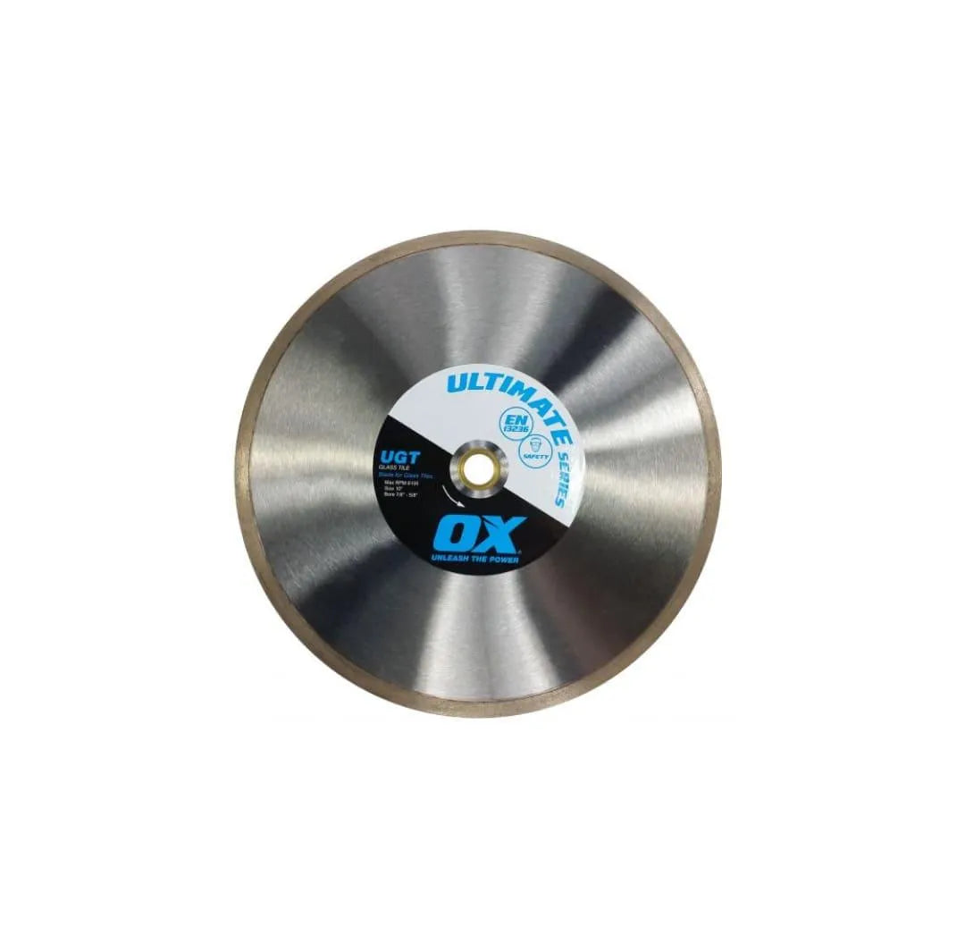 Ox Ultimate Wet Glass Tile Blade 4 – Premium Diamond Cutting Tool for Wet Tile Saws – Perfect for Glass, Ceramic & Porcelain Tiles – Ideal for DIY Projects & Professional Installations