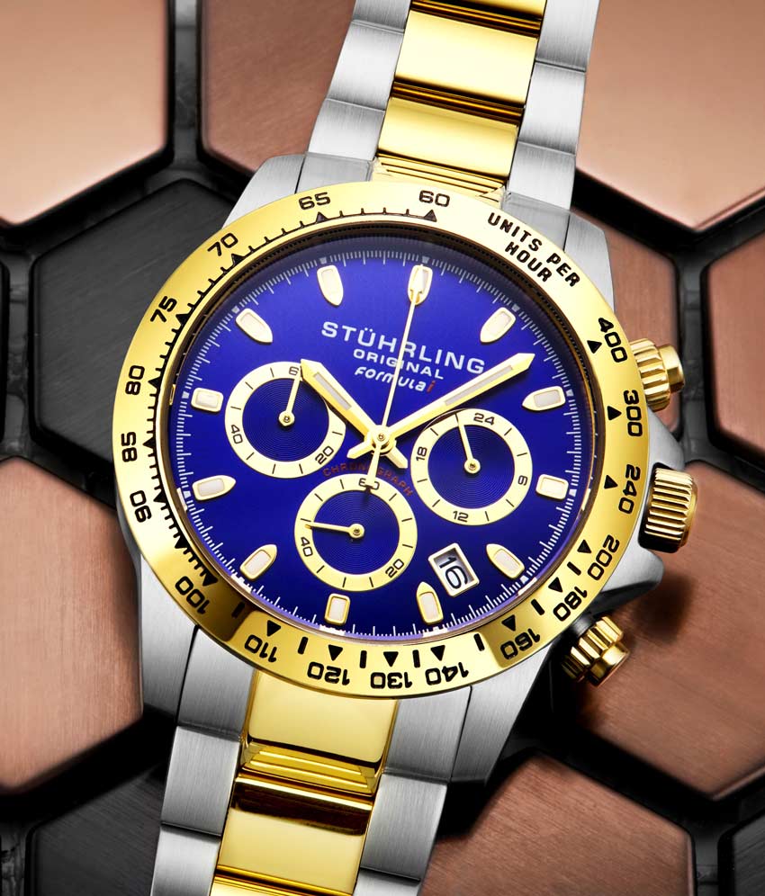 Formula 1 Quartz 42mm Chronograph Watch - Stylish Men's Sports Chrono Wristwatch for Racing, Casual Wear & Business Occasions