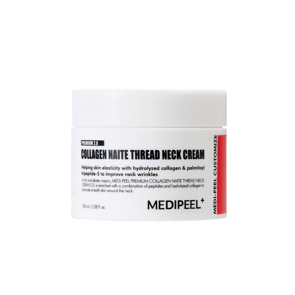 MEDIPEEL Premium Collagen Naite Thread Neck Cream 2.0 - 100ml Anti-Aging Neck & Décolleté Cream | Deep Hydration & Firming Treatment for Wrinkles & Fine Lines | Perfect for Night Skincare Routine & Daily Anti-Wrinkle Care
