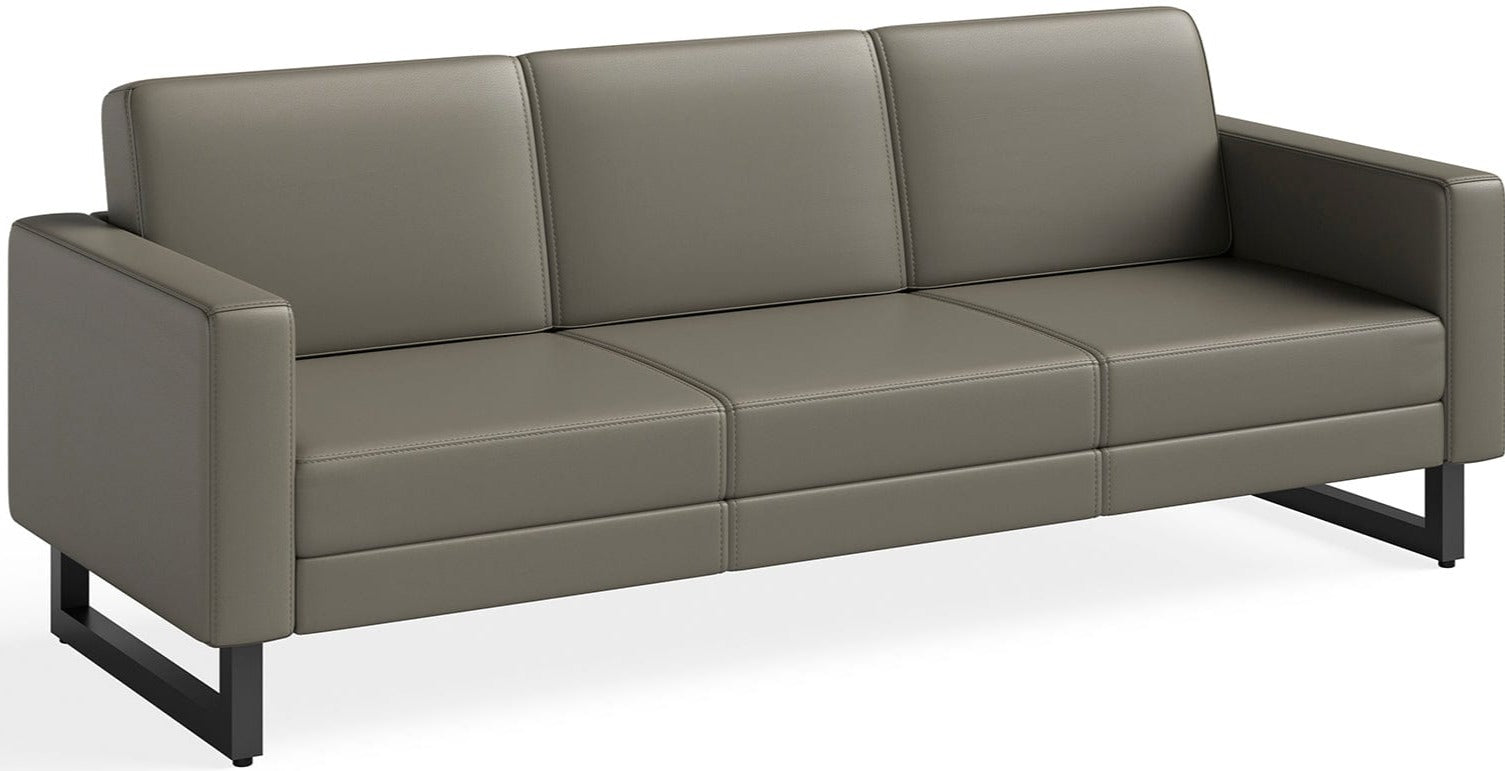 Safco 1730 Lounge Sofa - Modern Office & Home Furniture, Legs Not Included - Perfect for Living Room, Waiting Area & Reception Spaces