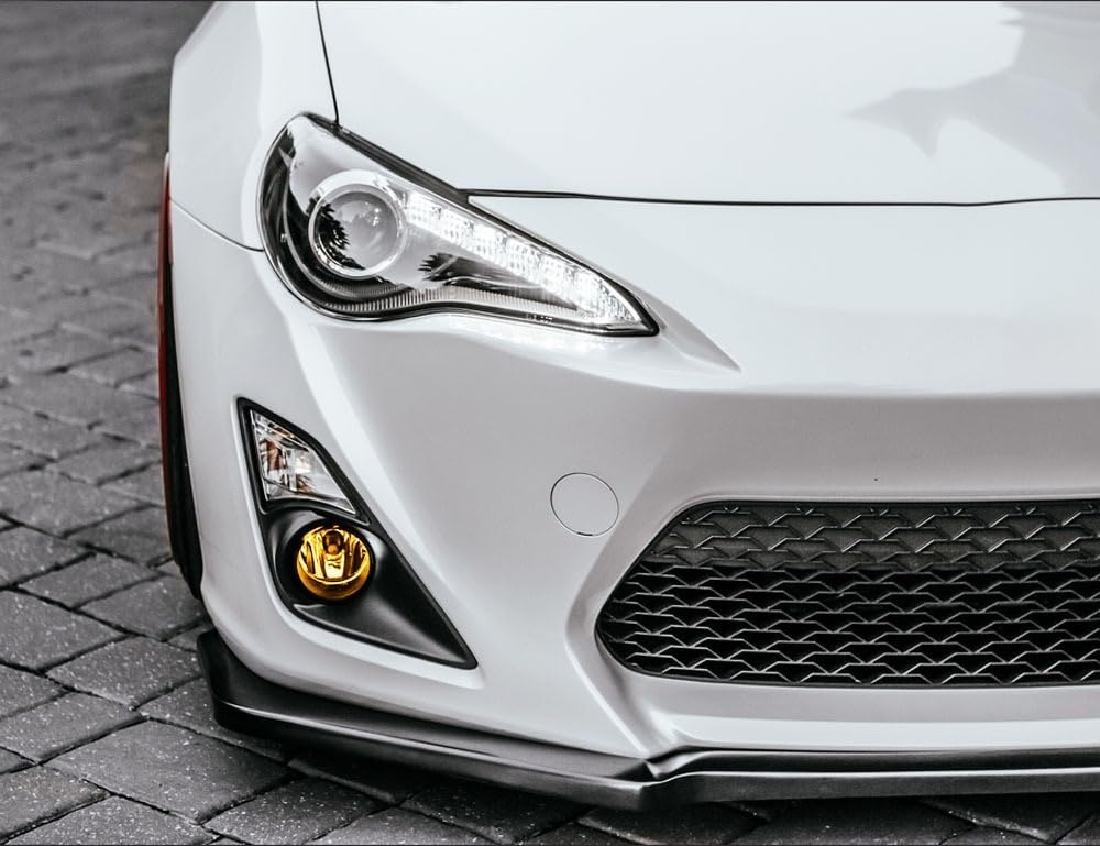 iJDMTOY JDM Style Yellow Lens Fog Light Kit with Fog Lamps, Switch & Gloss Black Bezels for 2013-2016 Scion FR-S | Complete Upgrade for Night Driving & Off-Road Visibility