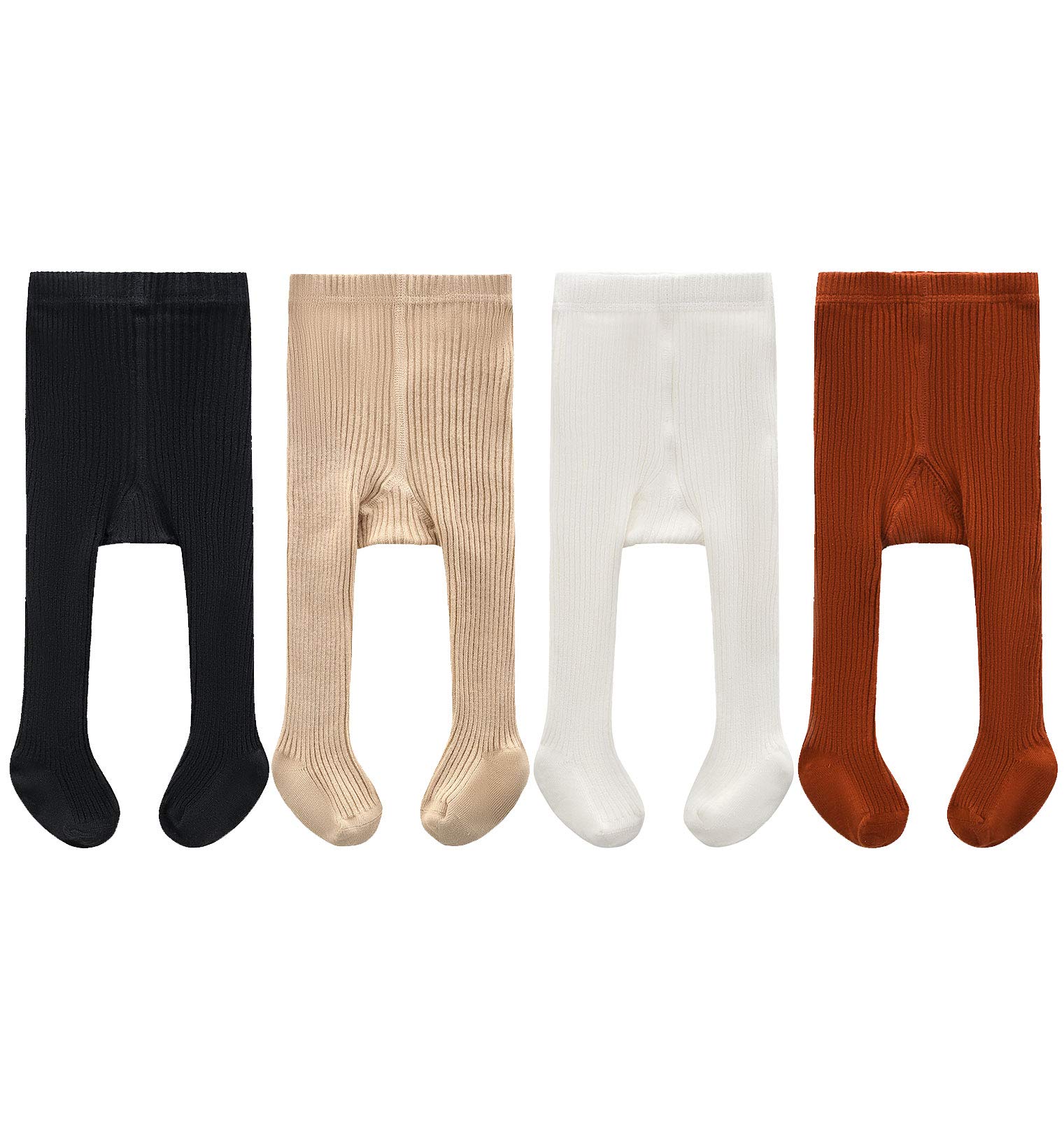 CECORC Baby Girls Cable Knit Leggings - Soft Cotton Winter Tights for Toddlers 1-10T - Warm Stockings for Infants & Kids - Perfect for Playtime, Daycare & Cold Weather Outfits