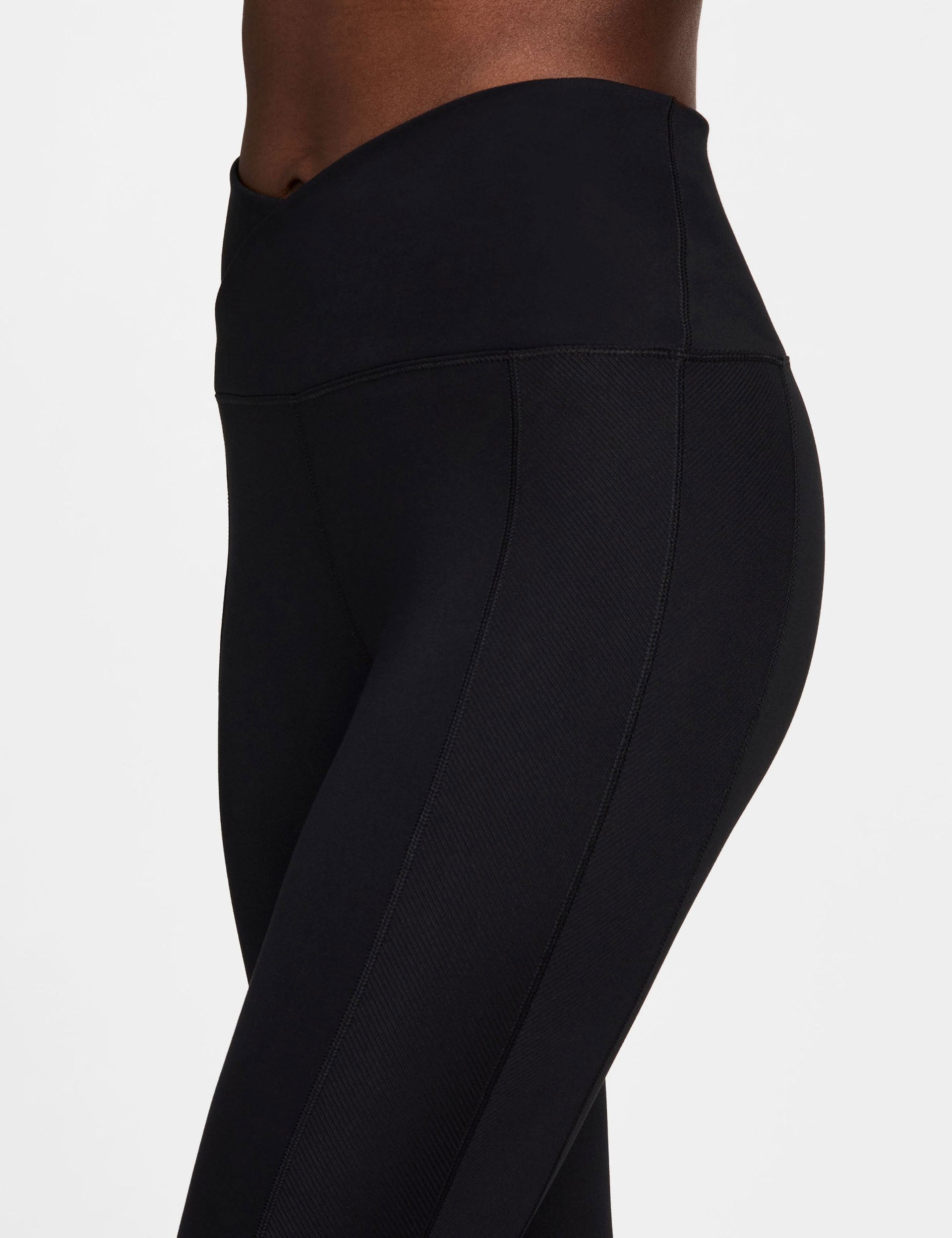 High Waisted 7/8 Leggings for Women - One Wrap Tummy Control Workout Yoga Pants in Black | Perfect for Gym, Running & Everyday Wear